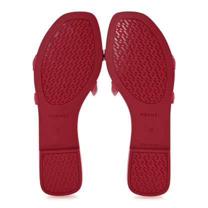 Hermes Rubber Aloha Sandals 36 Rose Baie 6 of 11