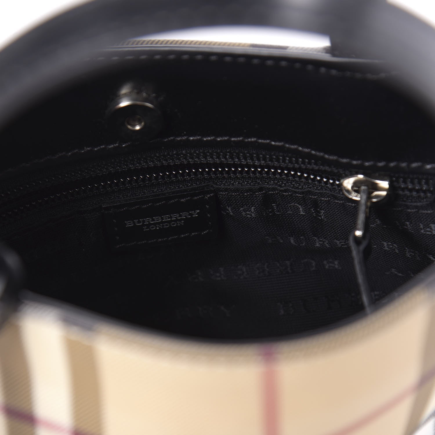 Burberry House Check Small Tote Black 8 of 9