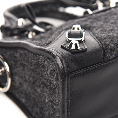Balenciaga Alpaca Calfskin Classic Silver Hardware Mini City Black 12 of 15