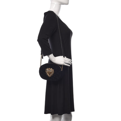 Dolce & Gabbana Velvet Devotion Crossbody Bag Black 2 of 9