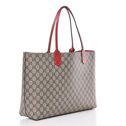 Gucci GG Supreme Monogram Medium Reversible Tote Beige Red 4 of 15