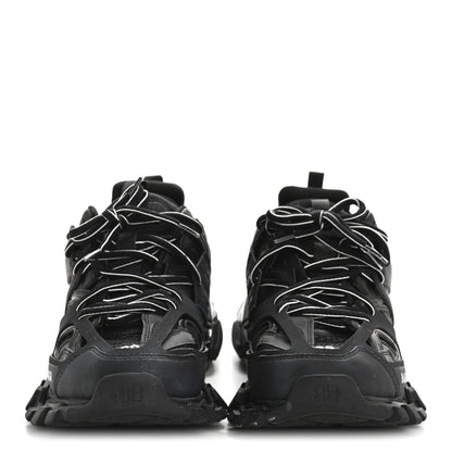 Balenciaga Mesh Nubuck Effect Fabric LED Womens Track Sneakers 39 Black 3 of 9