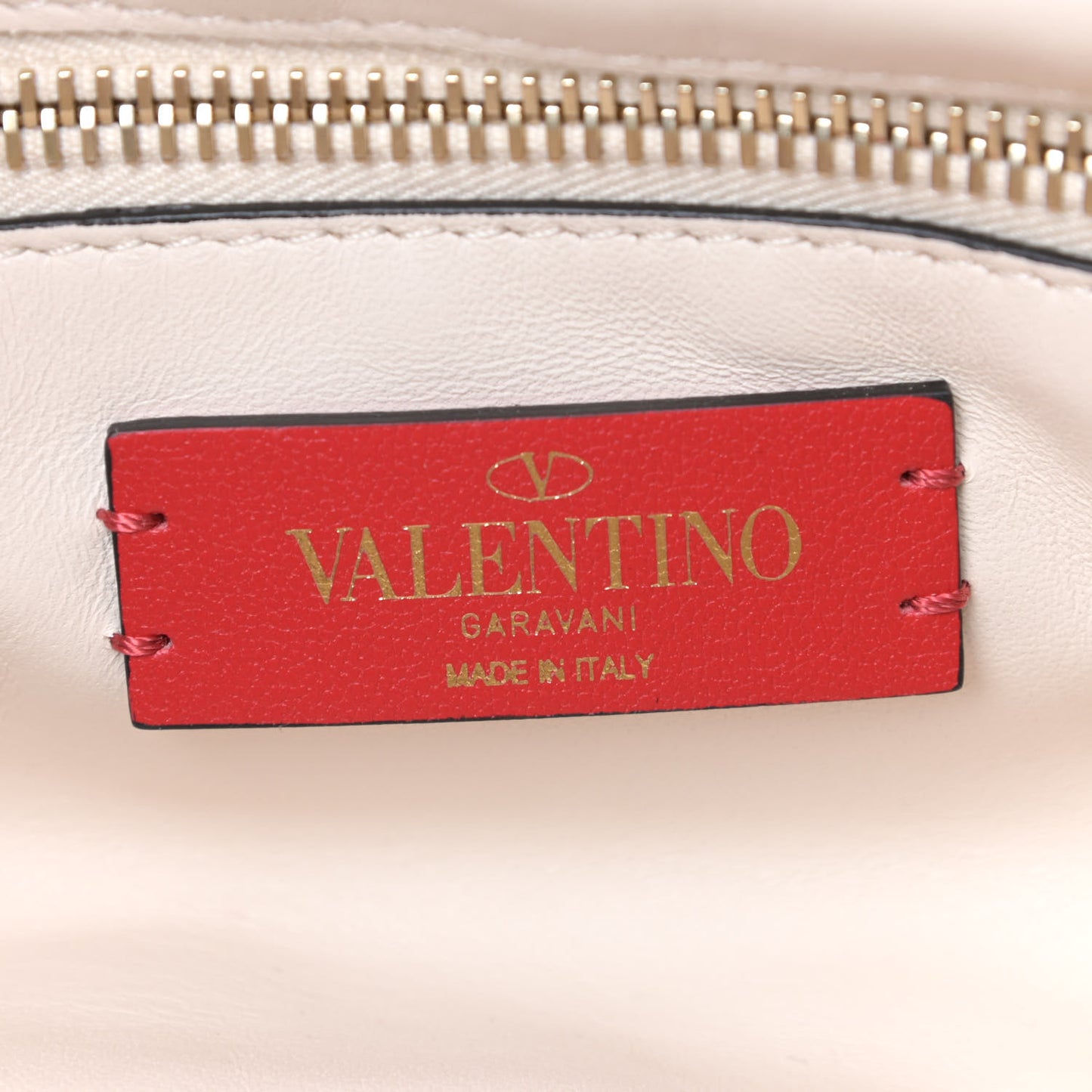 Nappa Spikeme Clutch Ivory