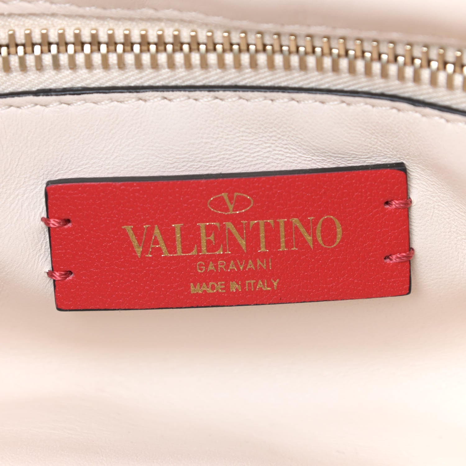 Valentino Garavani Nappa Spikeme Clutch Ivory 8 of 9