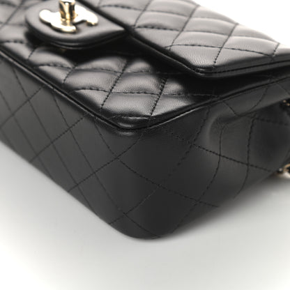 Chanel Lambskin Quilted Mini Rectangular Flap Black 9 of 9