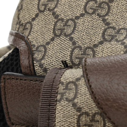 Gucci GG Supreme Monogram Medium Ophidia Double Buckle Backpack Brown 12 of 12