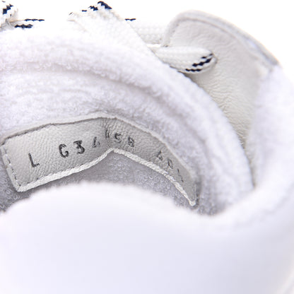 Chanel Calfskin Mesh Lycra Womens Logo High Top Sneakers 40.5 White 7 of 8