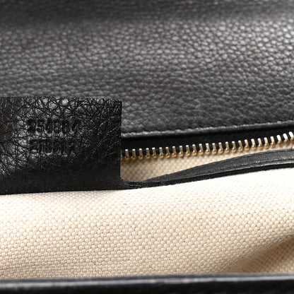 Gucci Cellarius Calfskin Medium New Bamboo Top Handle Bag Black 7 of 10
