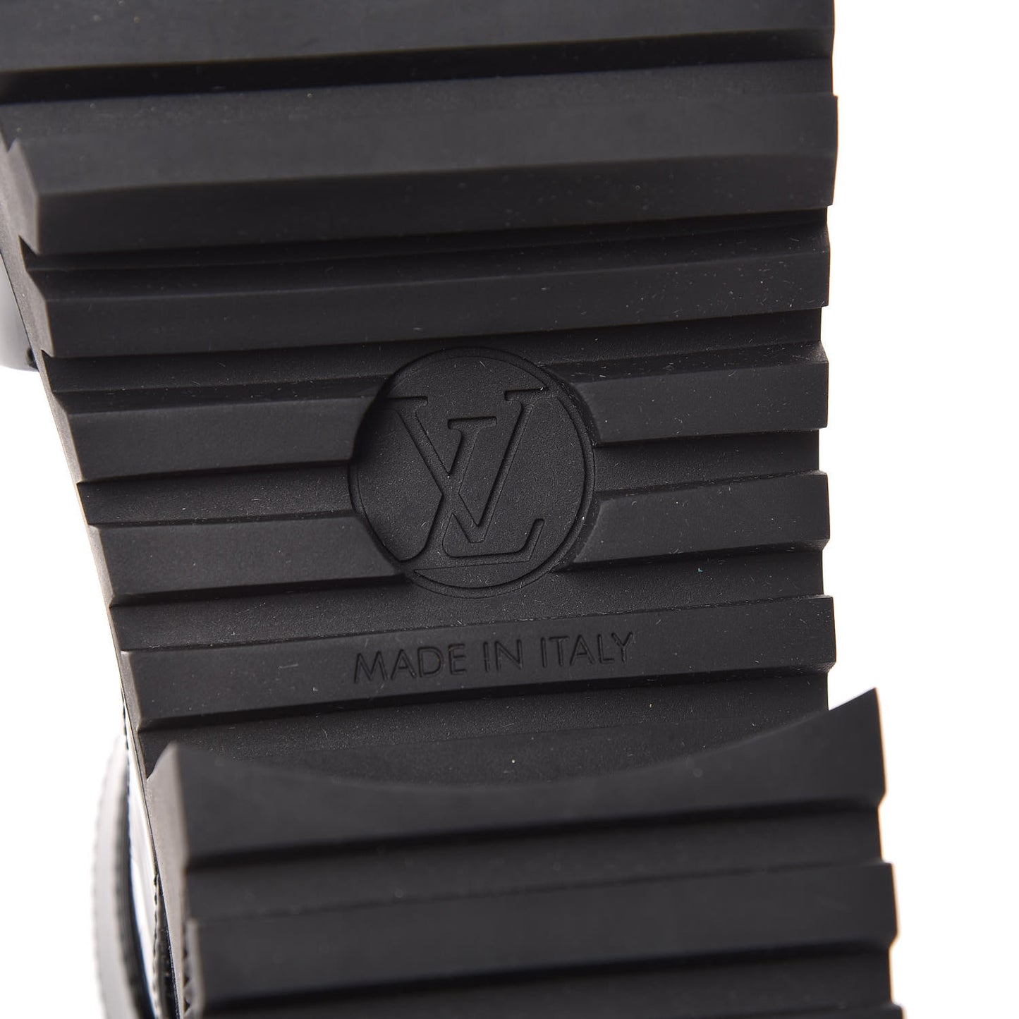 Patent Calfskin Laureate Platform Sandals 35 Black