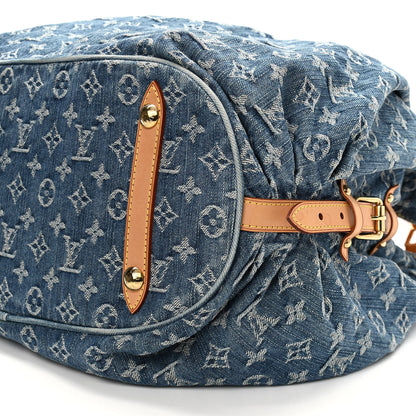 Louis Vuitton Denim Mahina XL Blue 9 of 10