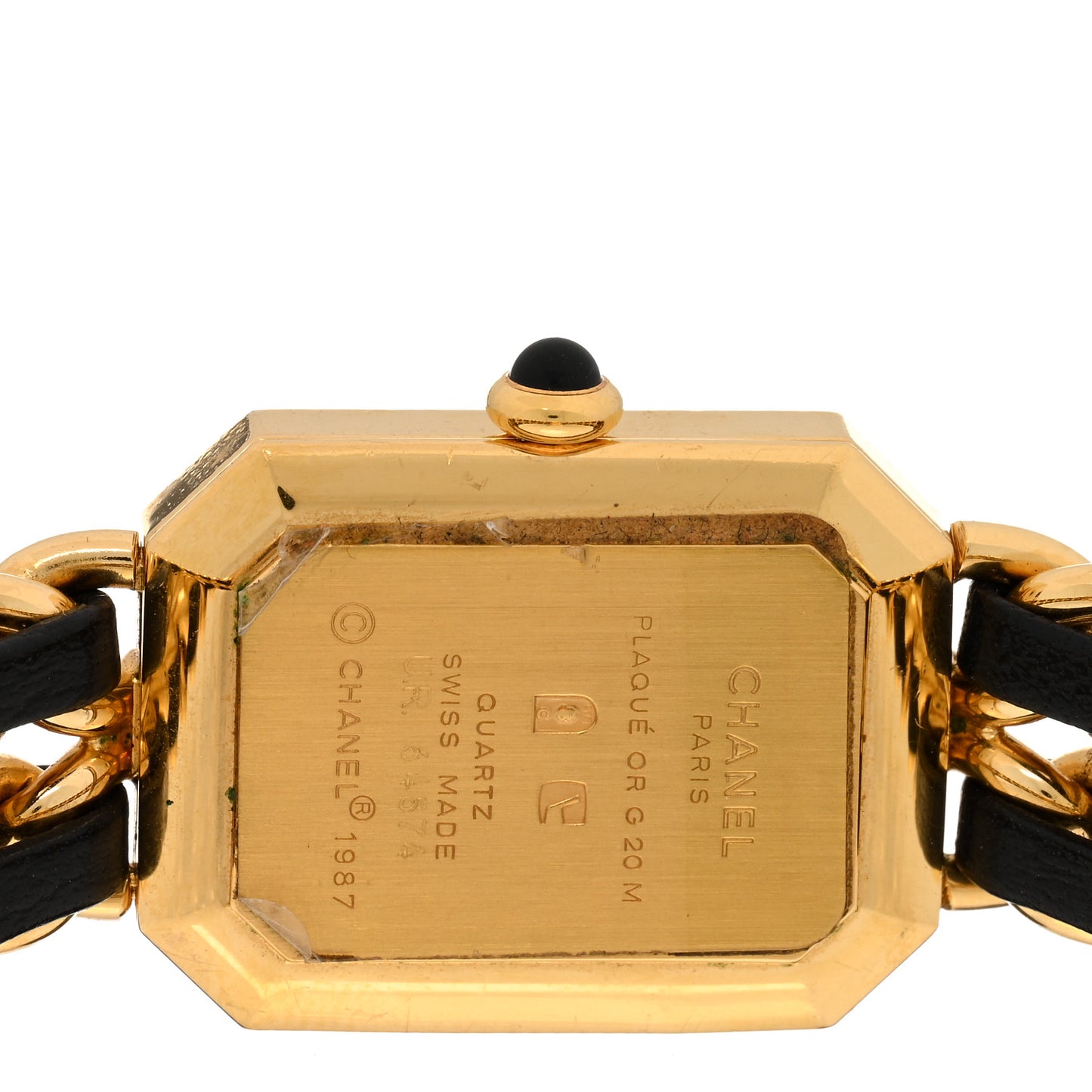 Stainless Steel Lambskin 20mm Chain Premiere Quartz Watch Gold XL