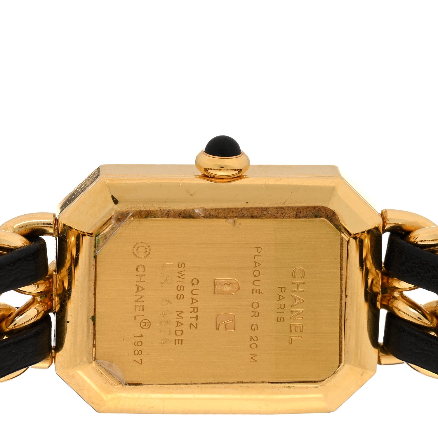 Chanel Stainless Steel Lambskin 20mm Chain Premiere Quartz Watch Gold XL 4 of 4