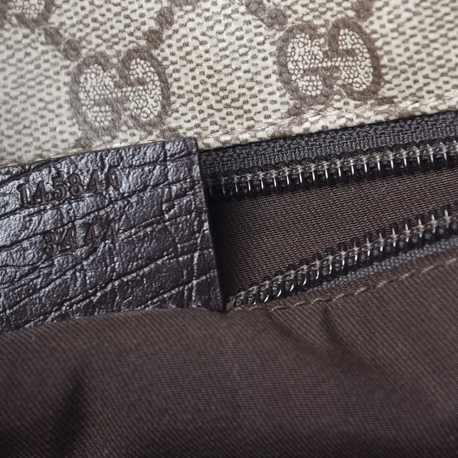 Gucci GG Plus Monogram Web Large Flap Messenger Bag Beige Dark Brown 7 of 14