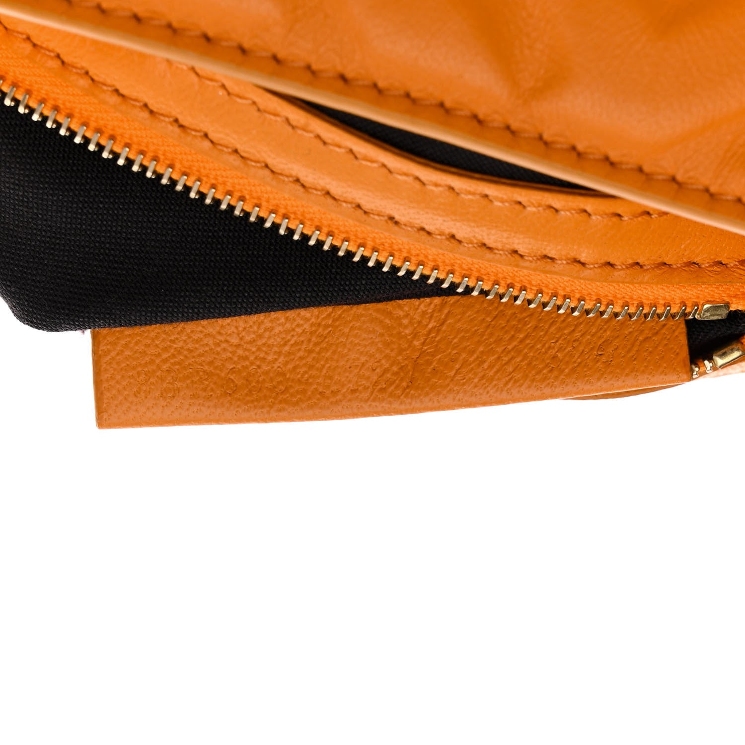 Fendi Nappa FF 1974 Embossed Baguette Clementine 8 of 13