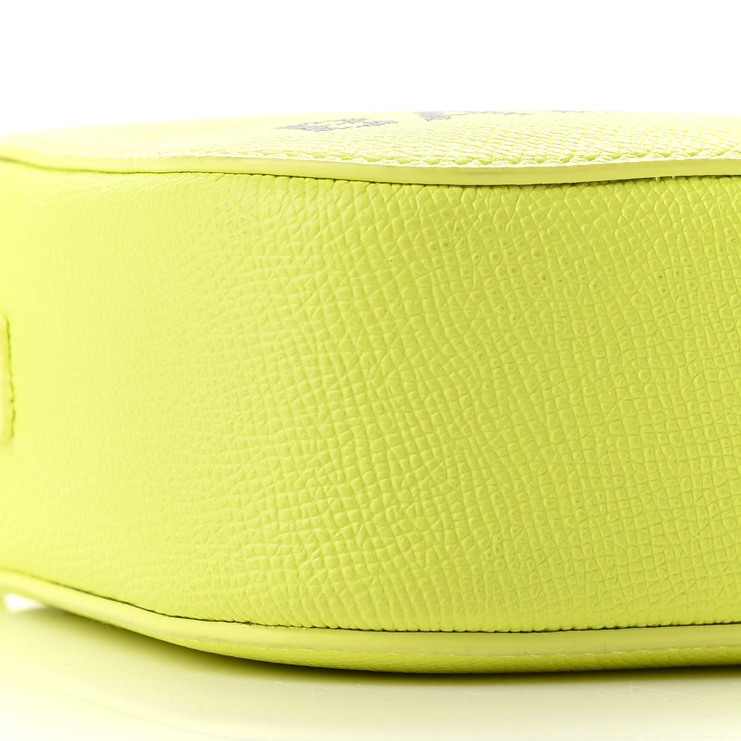 Balenciaga Signature Grained Calfskin Logo XS Ville Camera Bag Acid Green Black 7 of 10