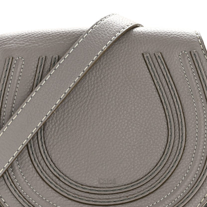Chloe Calfskin Mini Marcie Round Crossbody Bag Cashmere Grey 8 of 14