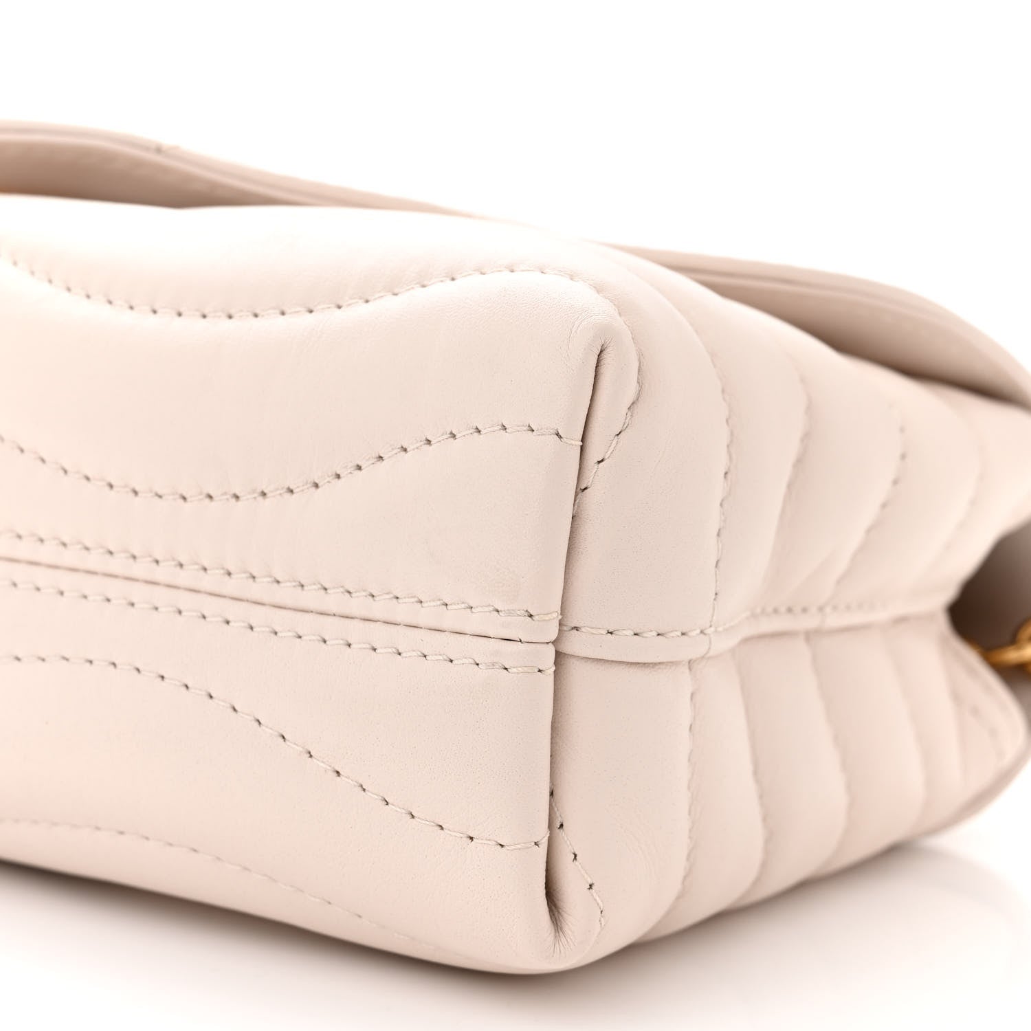 Louis Vuitton Calfskin New Wave Chain Bag MM NM Ivory Ivory 9 of 11