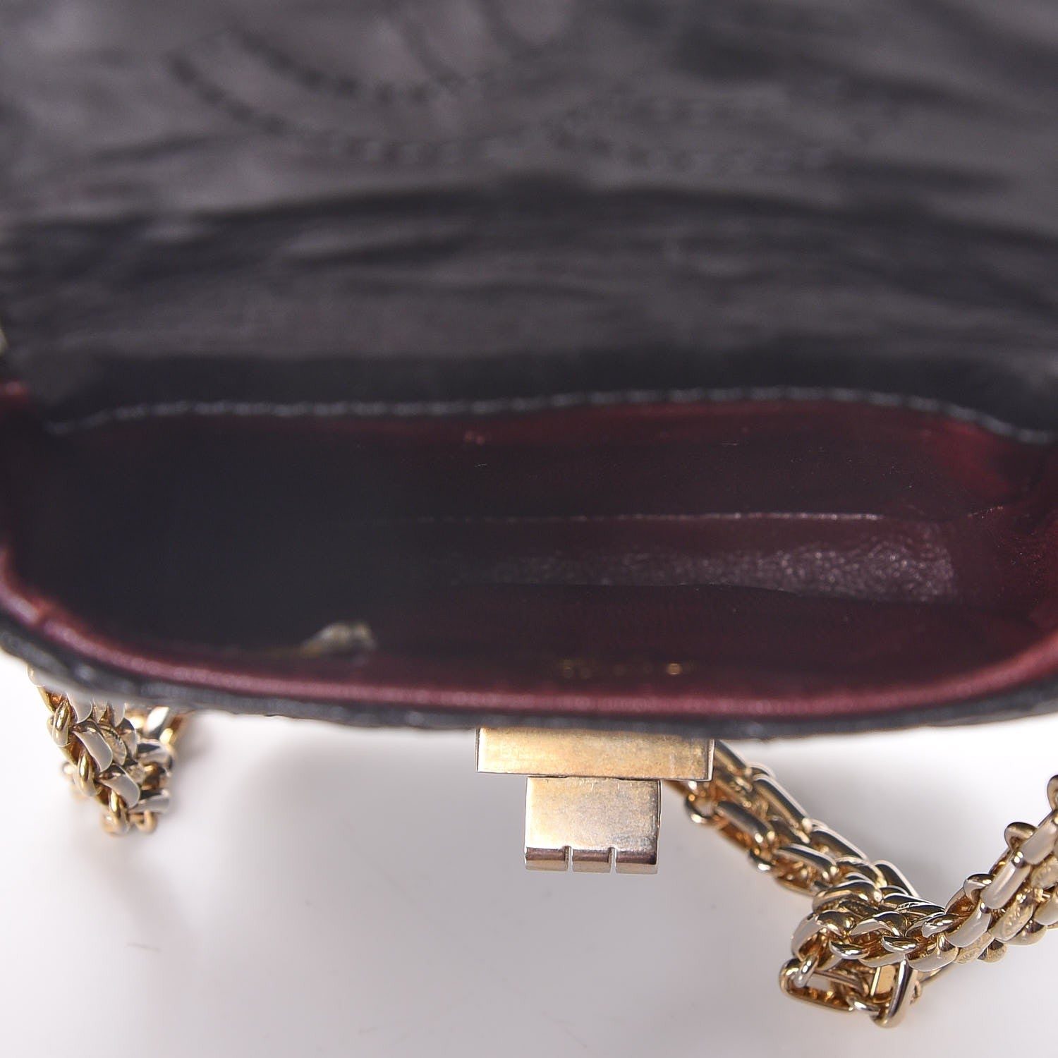 Chanel Aged Calfskin Quilted 2.55 Reissue Phone Case Black 5 of 8