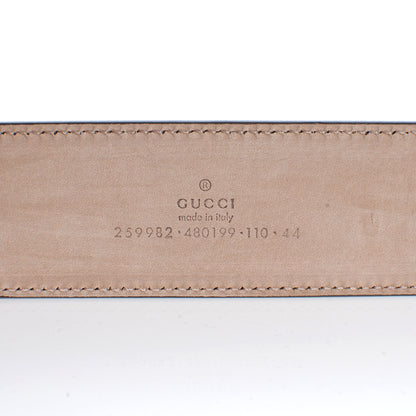 Gucci Monogram Leather Double G Belt 110 44 5 of 5
