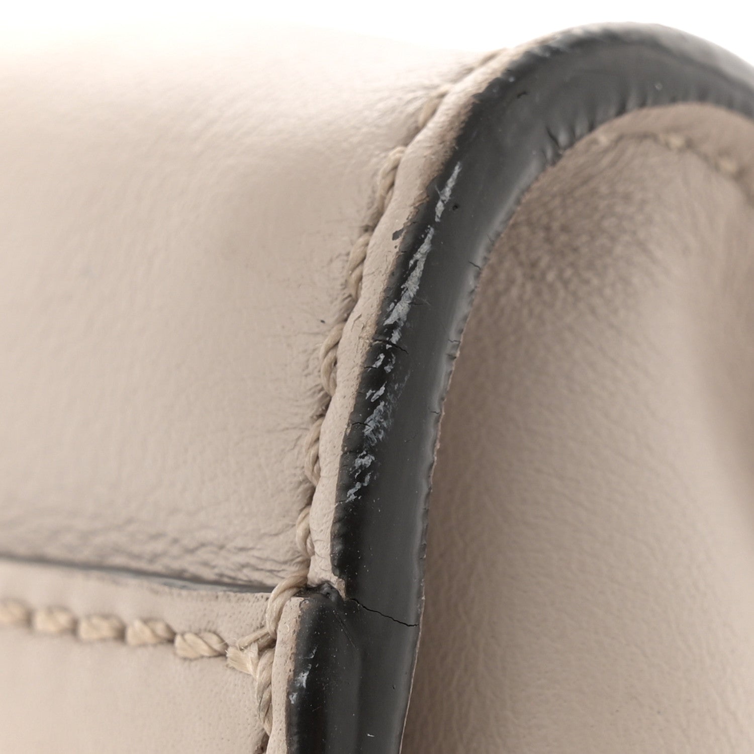 Fendi Vitello Seta Shiny Nappa Medium Peekaboo Iconic Satchel Grigio Polvere Bois de Rose 17 of 18