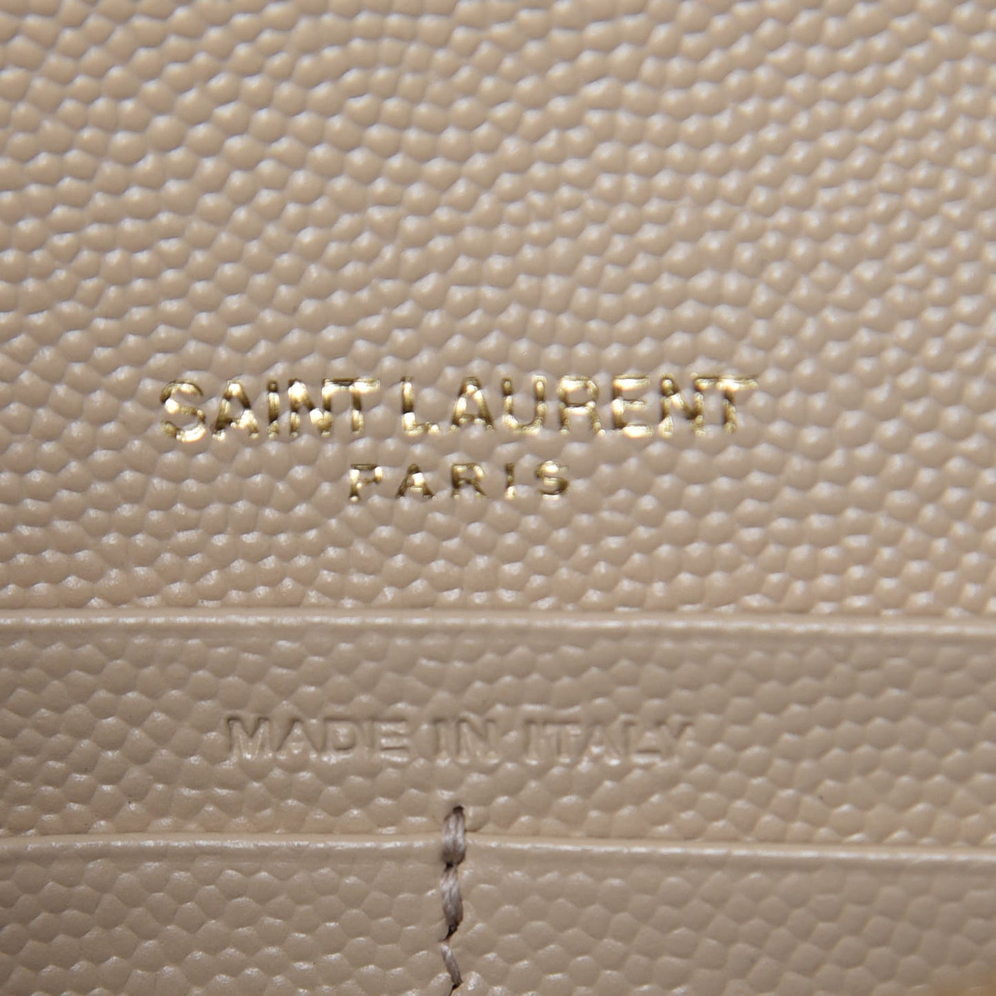 Grain De Poudre Matelasse Chevron Monogram Envelope Chain Wallet Nude Powder