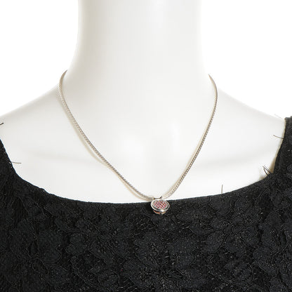 John Hardy Sterling Silver Pink Sapphires 20mm Dot Round Drop Pendant Necklace 2 of 5