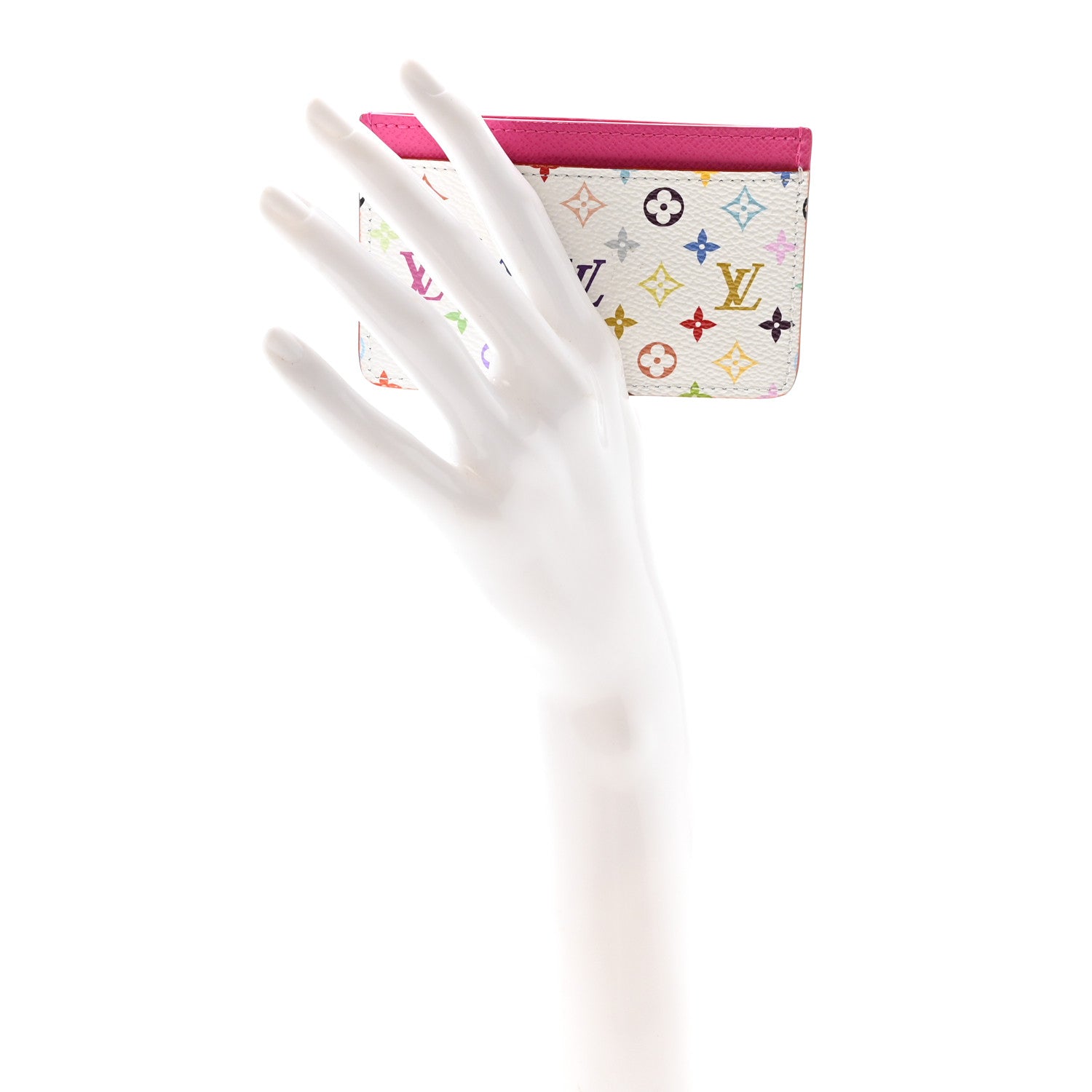 Louis Vuitton LV X TM Monogram Multicolor Card Holder Kawaii Pink 2 of 7