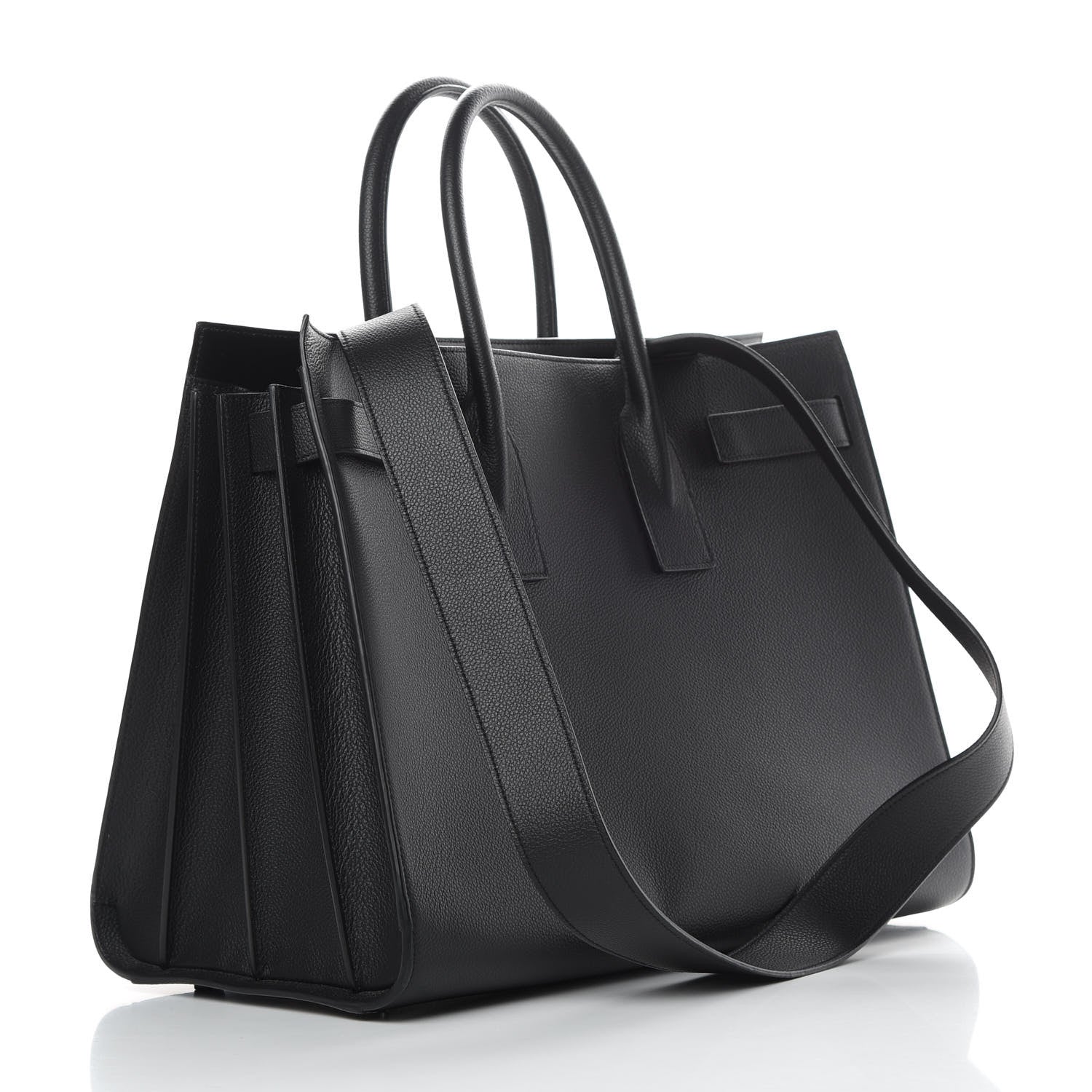 Saint Laurent Grained Calfskin Large Sac De Jour Carryall Black 3 of 10