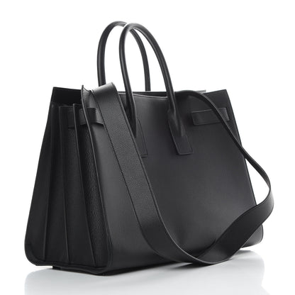 Saint Laurent Grained Calfskin Large Sac De Jour Carryall Black 3 of 10