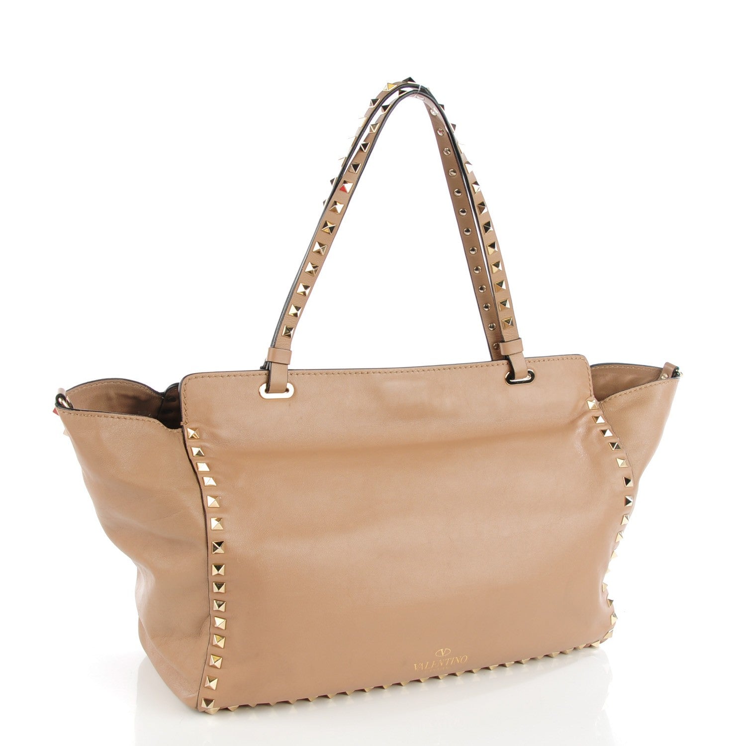 Valentino Garavani Vitello Medium Rockstud Tote Alpaca 3 of 7