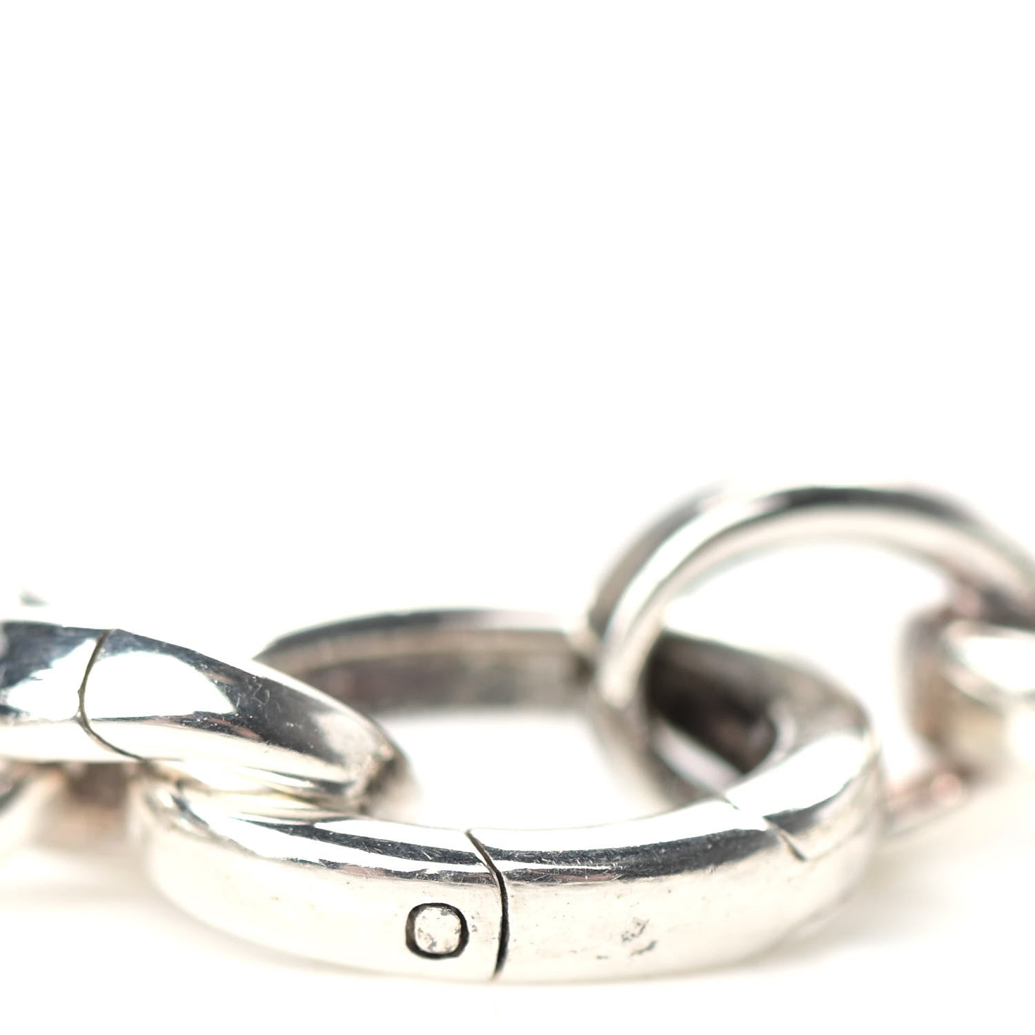 Tiffany Sterling Silver Oval Clasping Link Bracelet 5 of 6