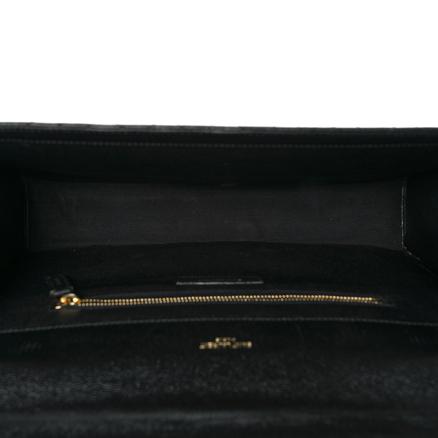 Saint Laurent Grain De Poudre Textured Mixed Matelasse Large Triquilt Monogram Satchel Black 5 of 9