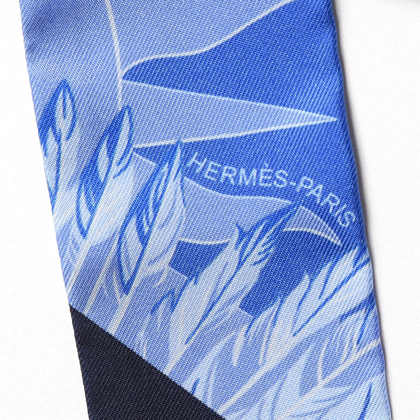 Silk Cheval Phoenix Twilly Marine Ciel Cobalt