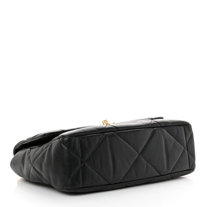 Chanel Lambskin Quilted Large Chanel 19 Flap Black 4 of 11