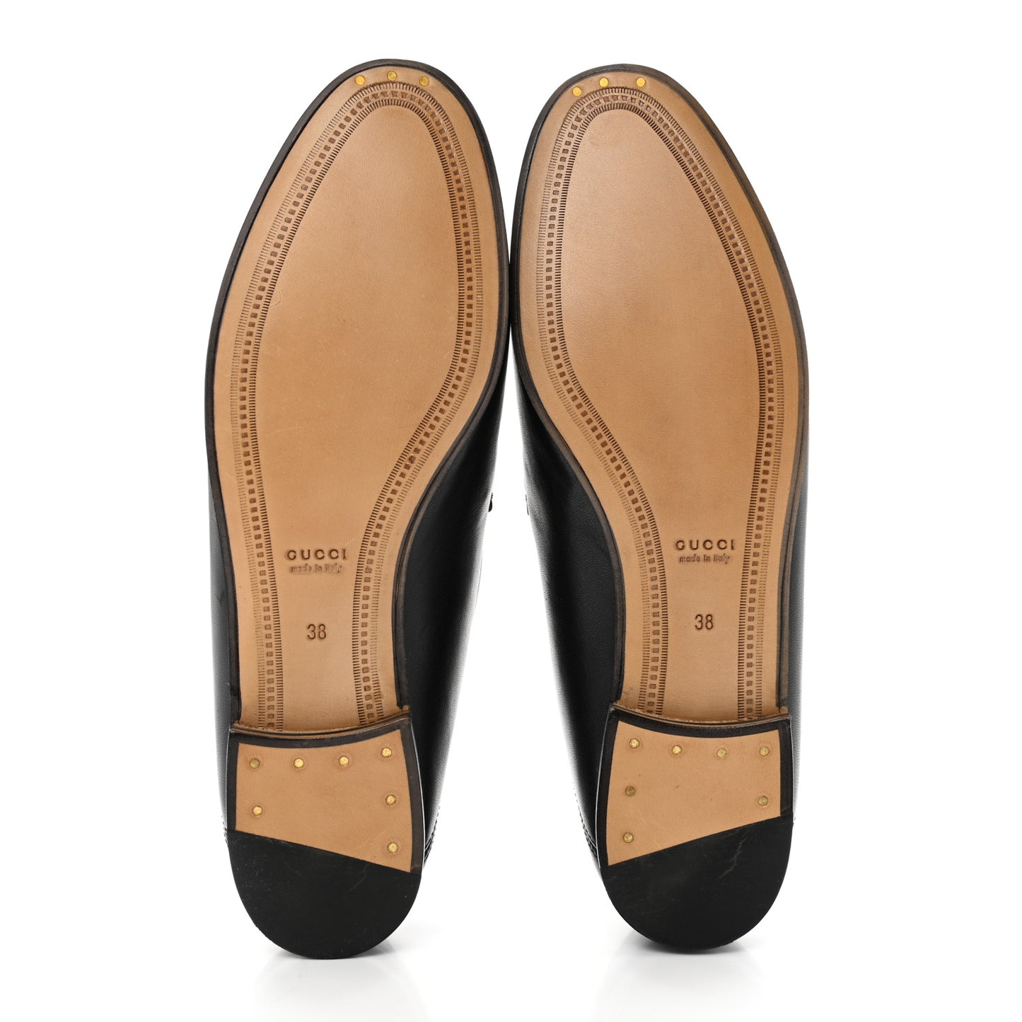 Lambskin Womens Brixton Horsebit Loafers 38 Black