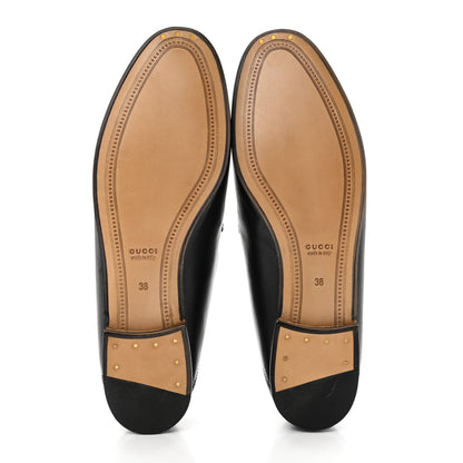 Gucci Lambskin Womens Brixton Horsebit Loafers 38 Black 5 of 9