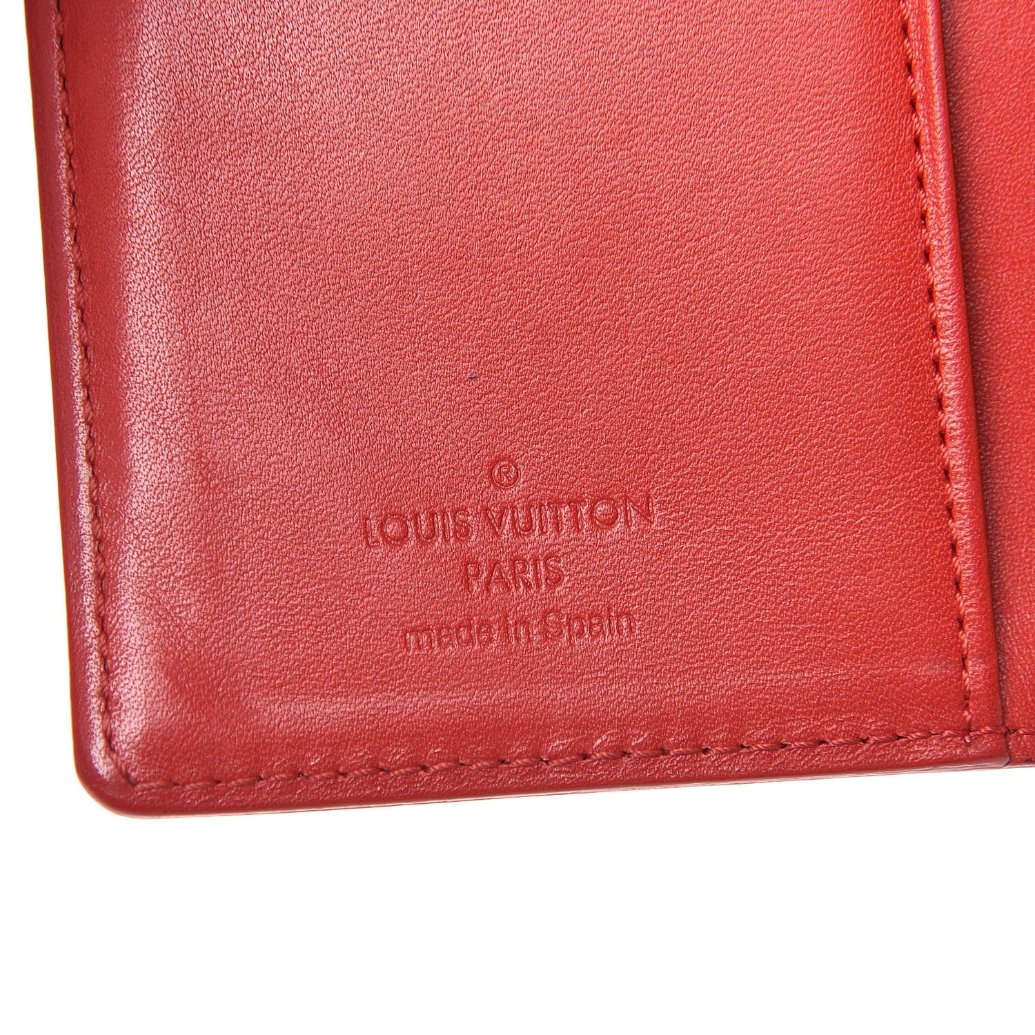 Louis Vuitton Vernis Small Ring Agenda Cover Red 6 of 7