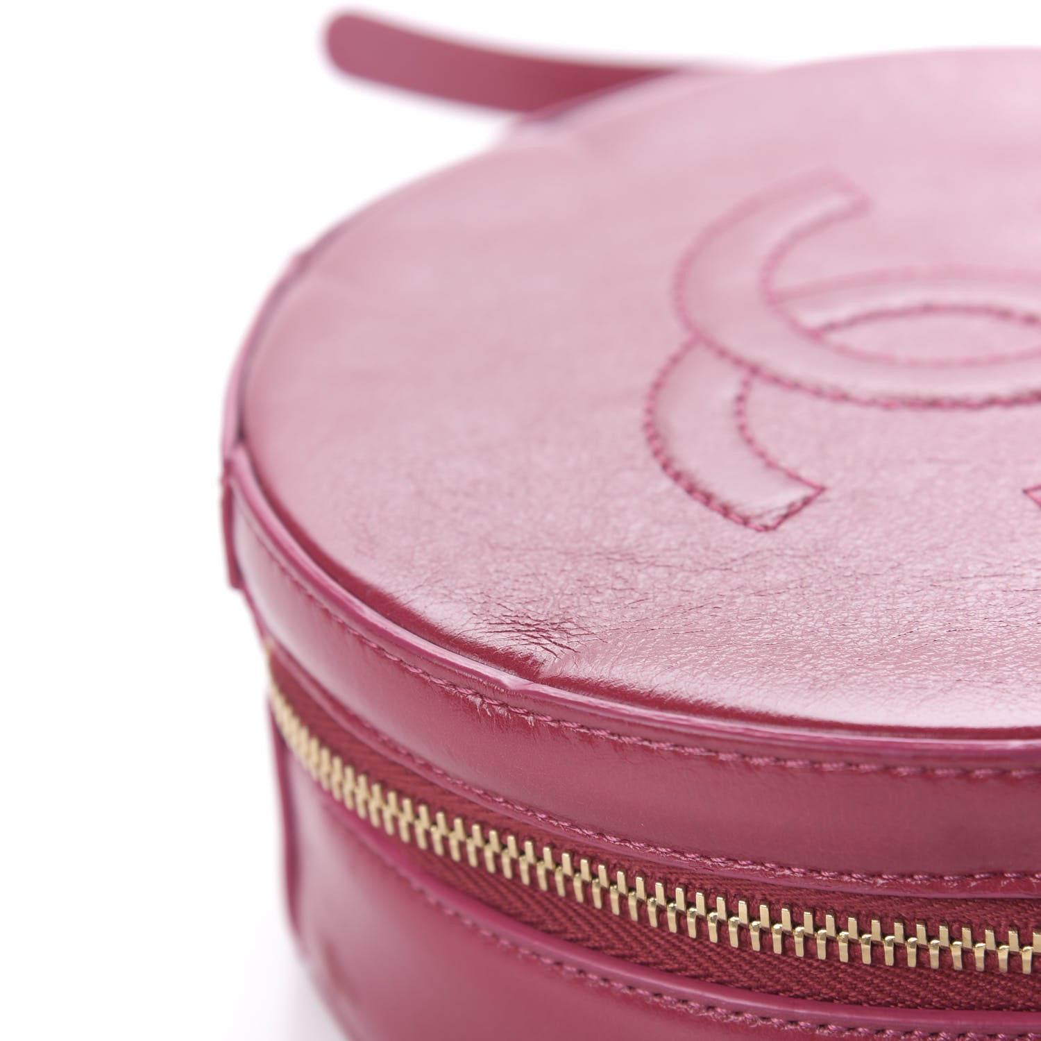 Chanel Glazed Calfskin Round As Earth Evening Bag Rouge 14 of 16