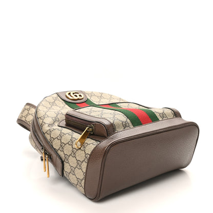 Gucci GG Supreme Monogram Calfskin Web Small Ophidia Day BackpacK Beige Ebony New Acero 4 of 10