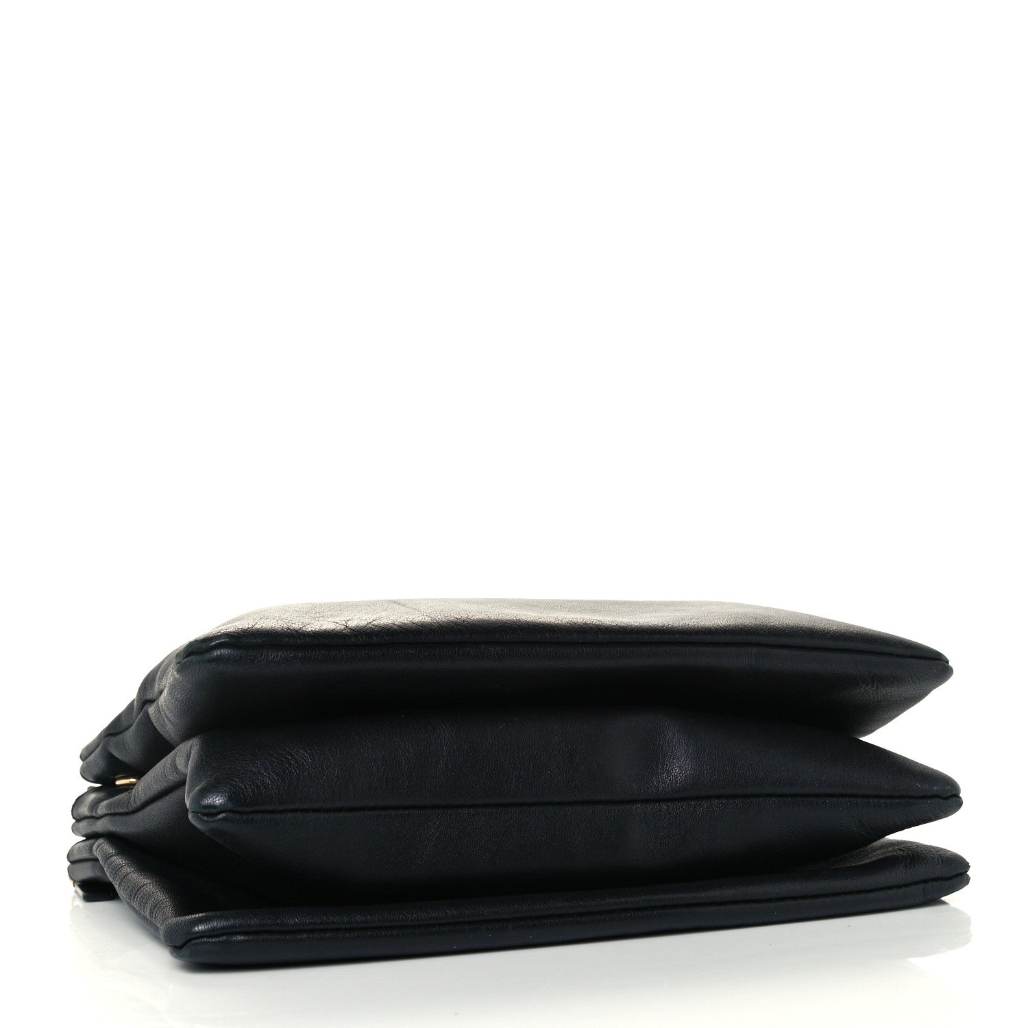 Celine Lambskin Large Trio Crossbody Bag Black 4 of 12