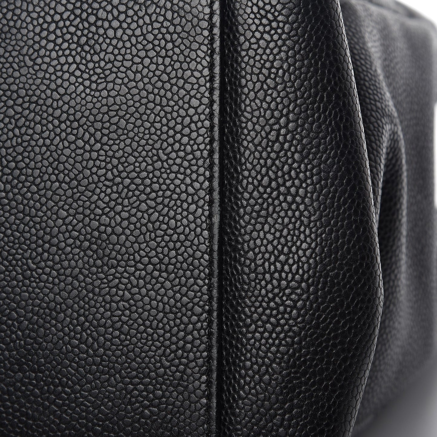 Caviar Quilted Grand Shopping Tote GST Black