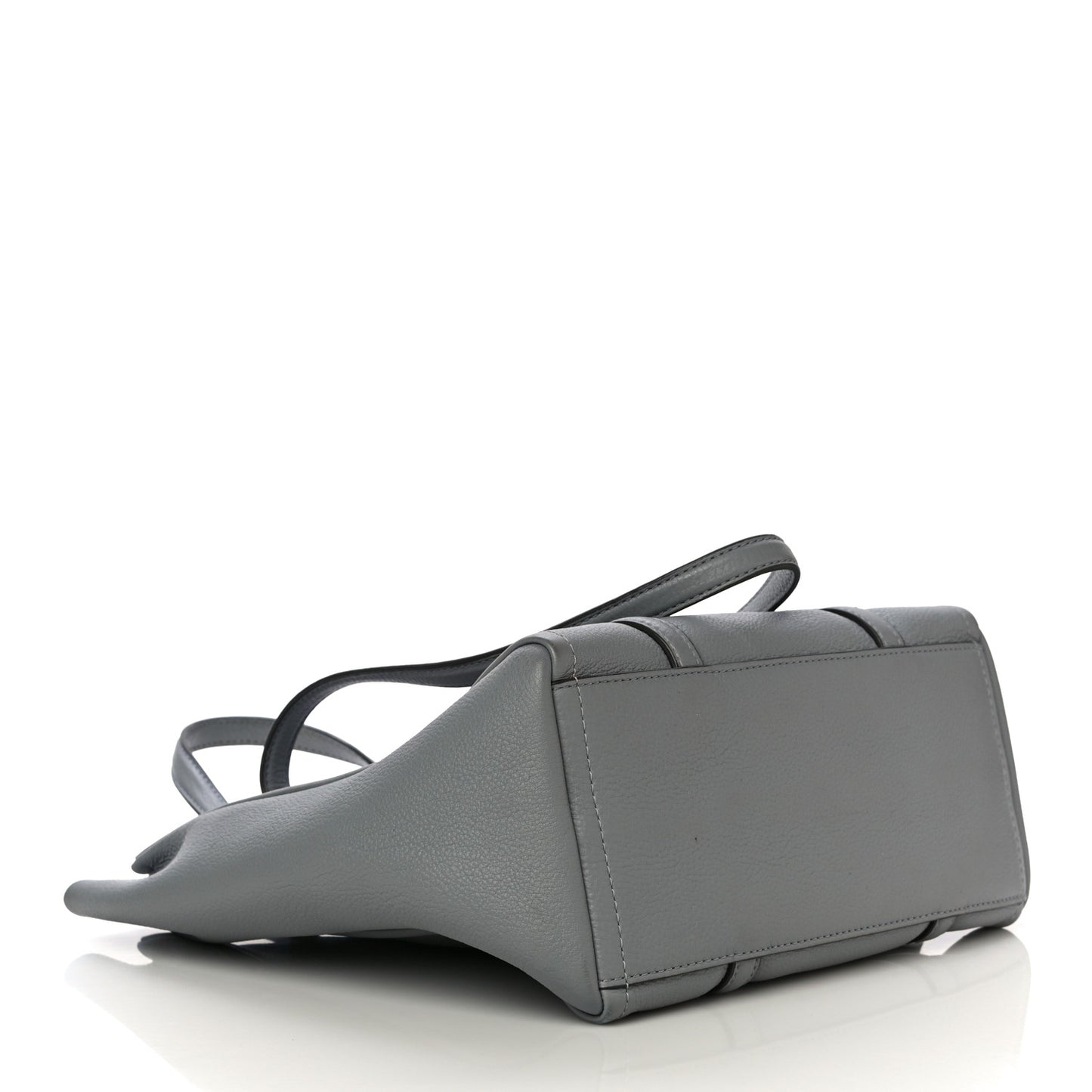 Grained Calfskin The Tag Tote Grey