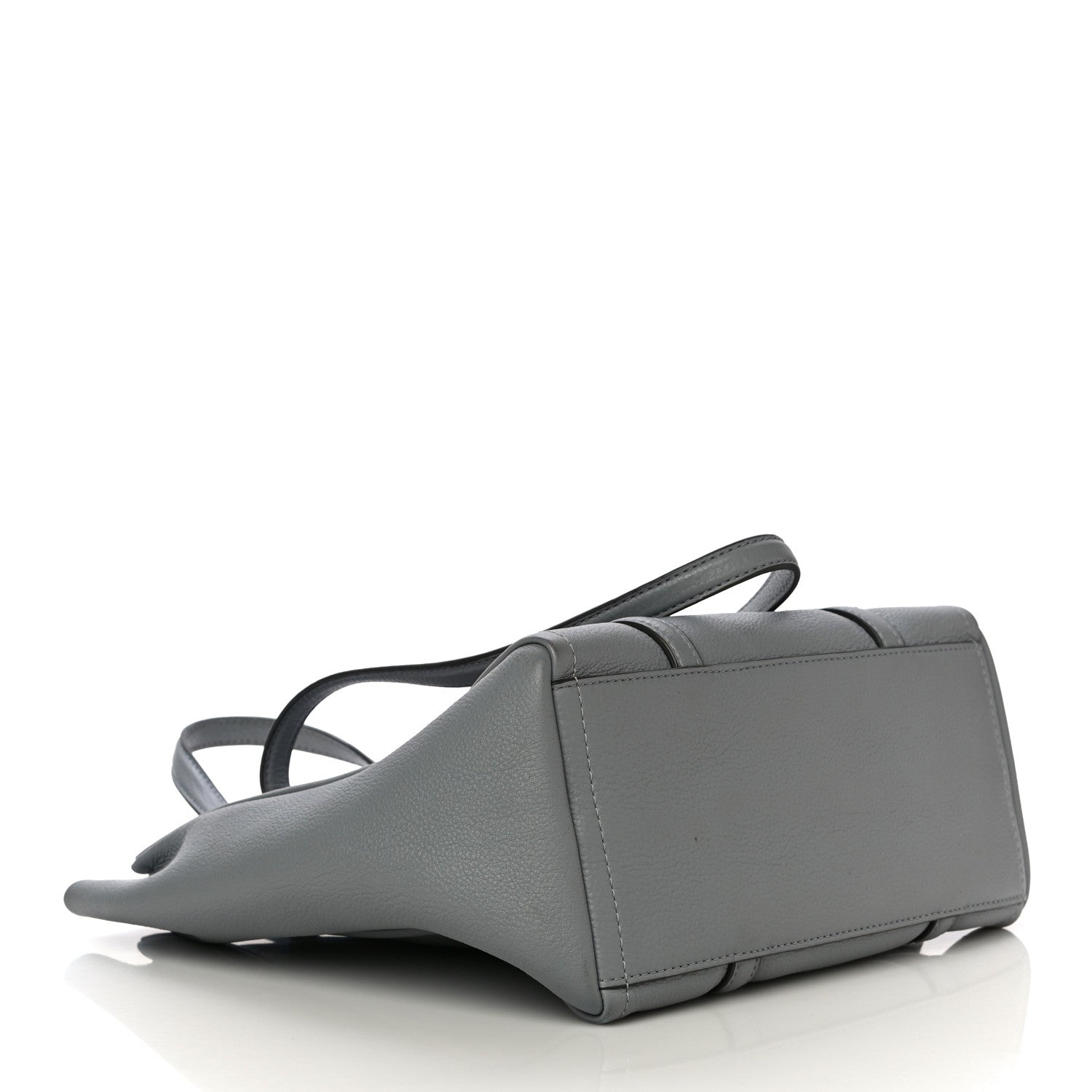 Marc Jacobs Grained Calfskin The Tag Tote Grey 3 of 11