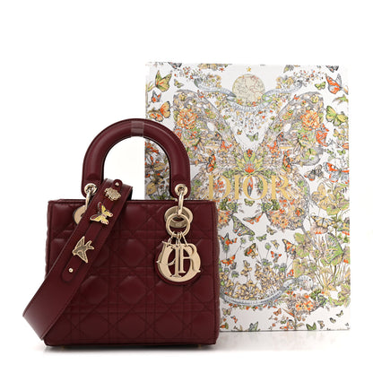 Christian Dior Lambskin Cannage Small My Lady ABCDior Dark Red 12 of 12