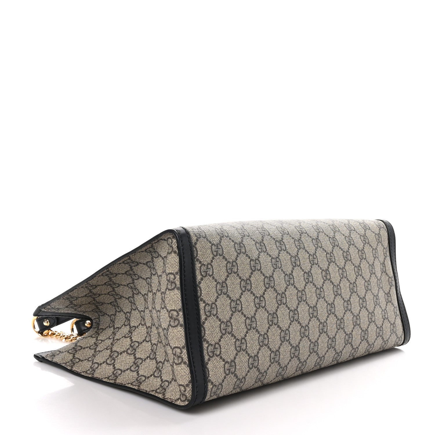 Gucci GG Supreme Monogram Medium Padlock Tote Black 4 of 9