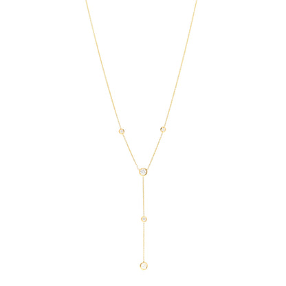 Roberto Coin 18K Yellow Gold Diamond .60ctw Diamonds By The Inch Y Necklace 1 of 4