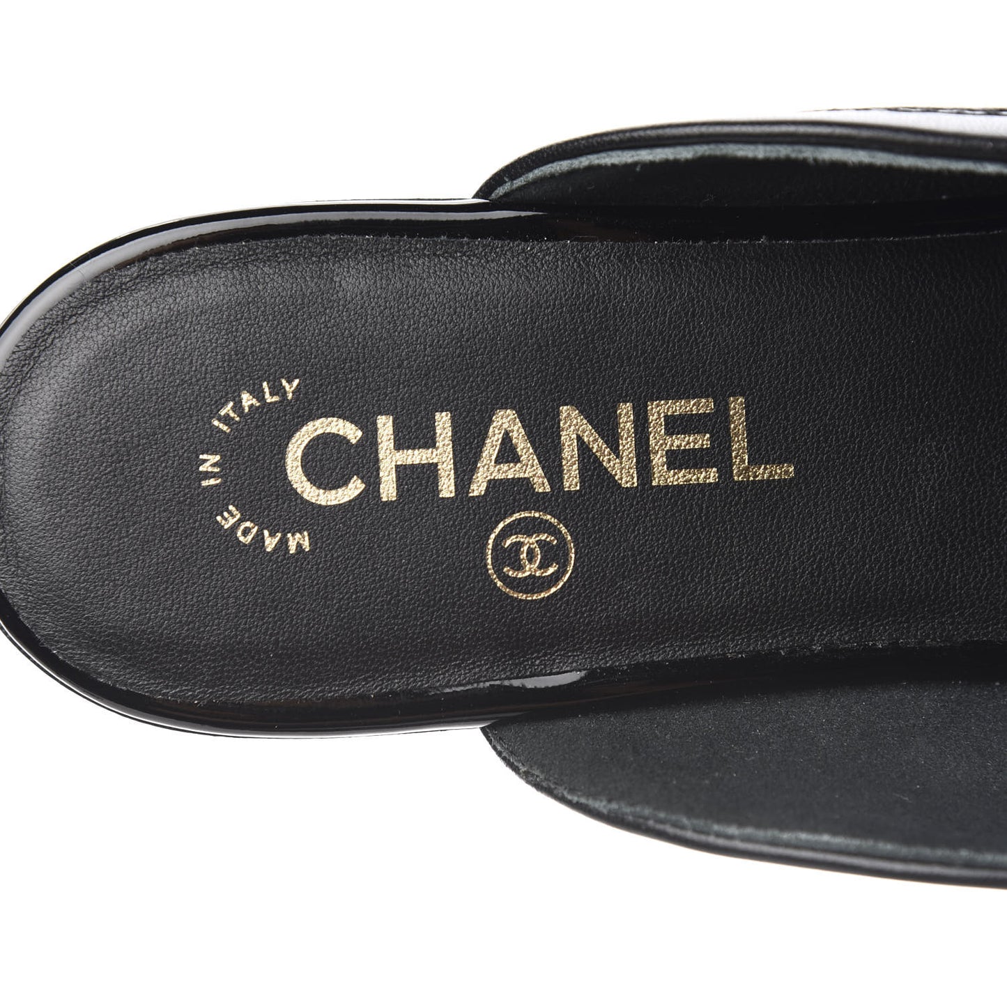 Lambskin CC Mules 40 Black