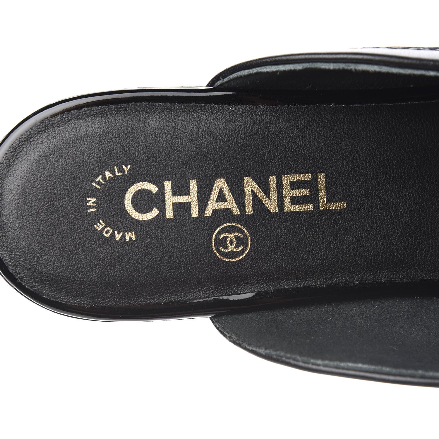 Chanel Lambskin CC Mules 40 Black 7 of 9