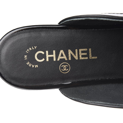 Chanel Lambskin CC Mules 40 Black 7 of 9