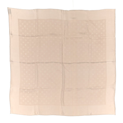 Louis Vuitton Silk Monogram Shawl Beige 1 of 4